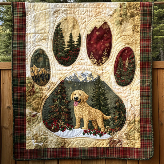 Northern Ridge Golden Retriever Paw WN0607811CL Quilt