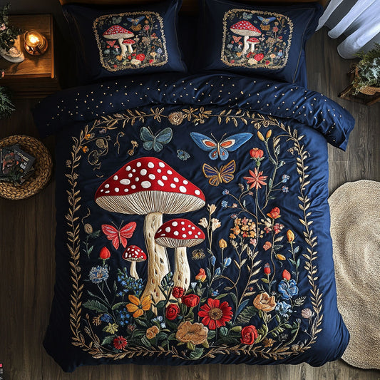 Mushroom Butterfly Ring WN2605006CL Duvet Cover Set