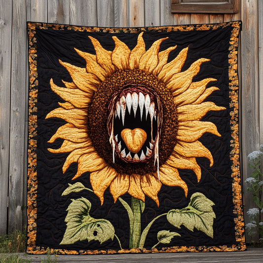 Terrifying Sunflower Bite WN1209034CL Quilt