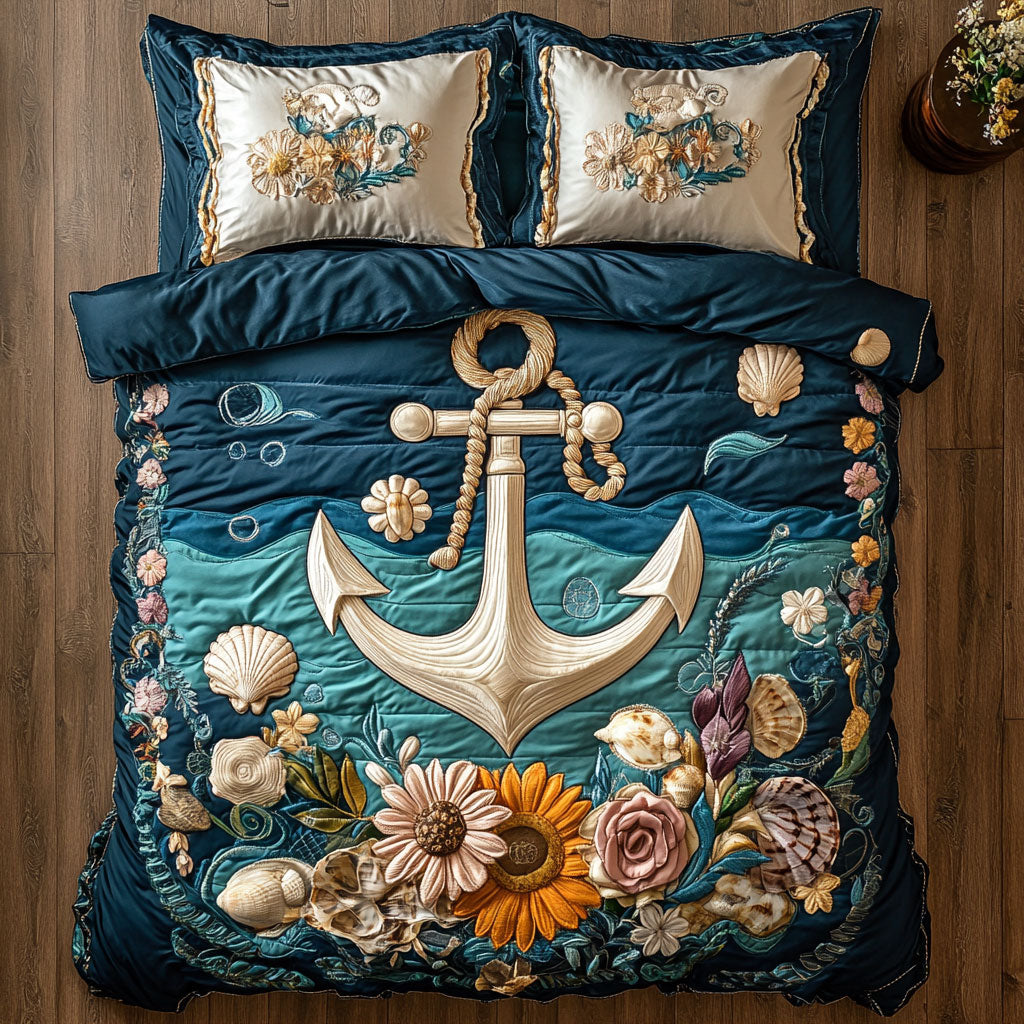 Anchor And Flower CQ2605031CL Duvet Cover Set