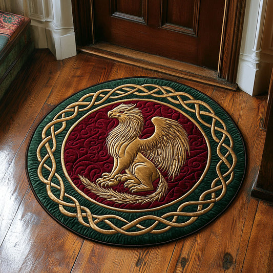 Ruby Watcher CP1607018CL Quilted Round Mat