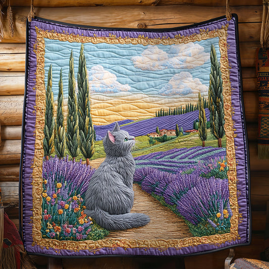 Lavender Cat CM2905013CL Quilt