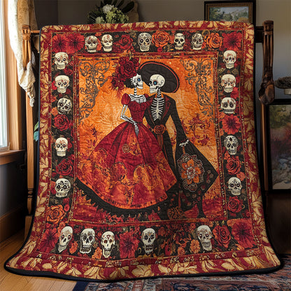 Skeleton Love Story WY1802017CL Quilt