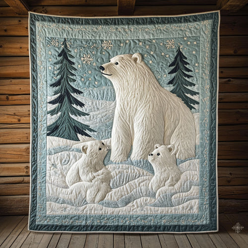Polar Bear Family CW0509042CL Quilt