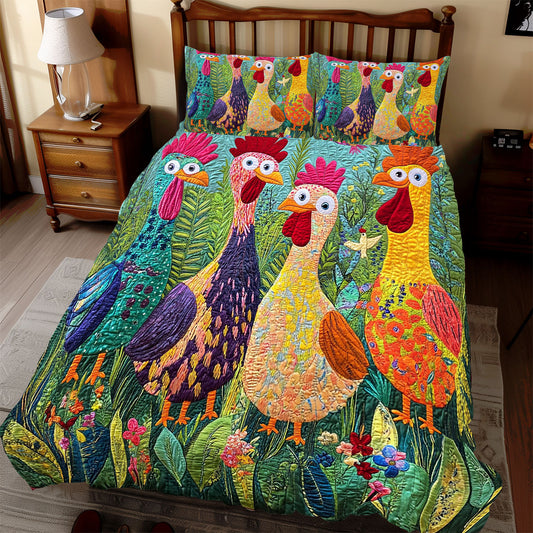 Colorful Chicken WX2512070CL Duvet Cover Set