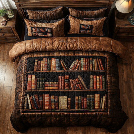 Vintage Bookshelf WY0901117CL Duvet Cover Set