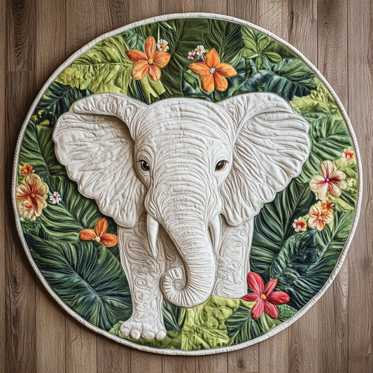 White Elephant CP2205006CL Quilted Round Mat