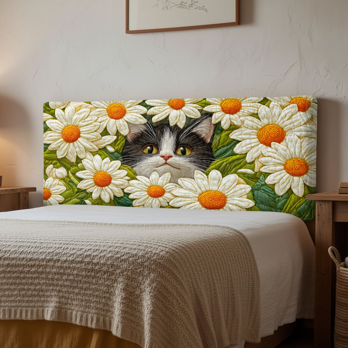 Garden Meow CP2312011CL Quilted Headboard Slipcover