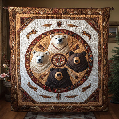 Native Circle Of Bears WY1308021CL Quilt