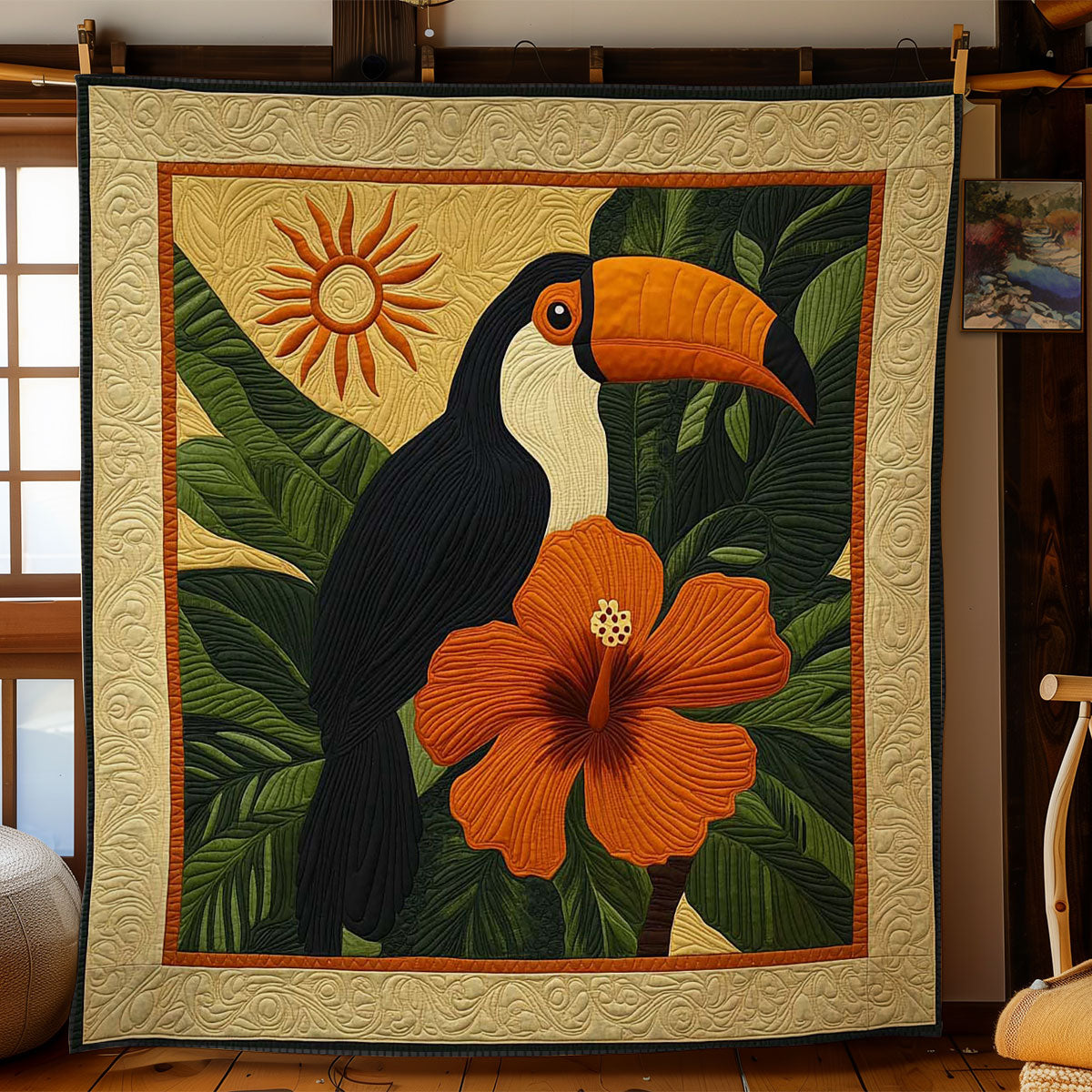 Jungle Toucan WN1104024CL Quilt