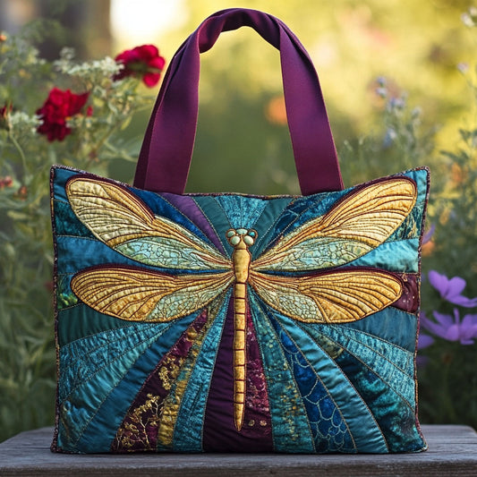 Dragonfly Grace CW2909005CL Quilted Tote Bag