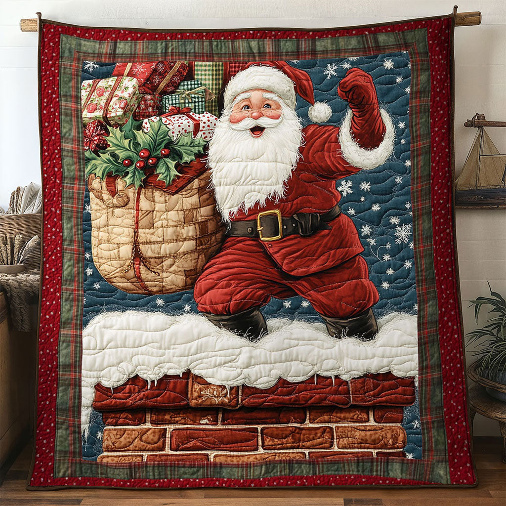 Santa Chimney Sleigh WN1811050CL Quilt
