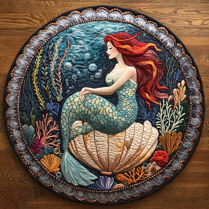 Mermaid Fantasy WN0306043CL Quilted Round Mat
