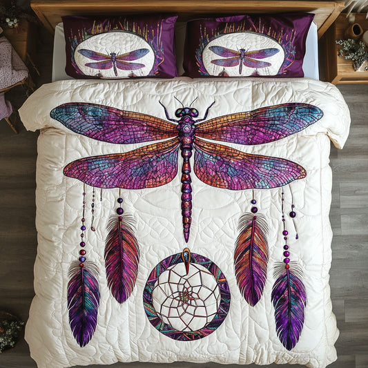 Dragonfly Dreamcatcher Glow CW0210051CL Duvet Cover Set