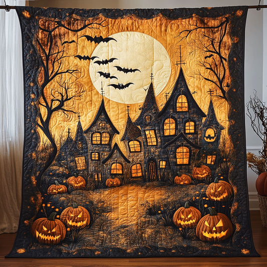 Pumpkin Path To Castle WY1508080CL Quilt