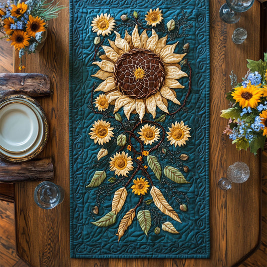 Dreamcatcher Sunflower WY2904088CL Quilted Table Runner