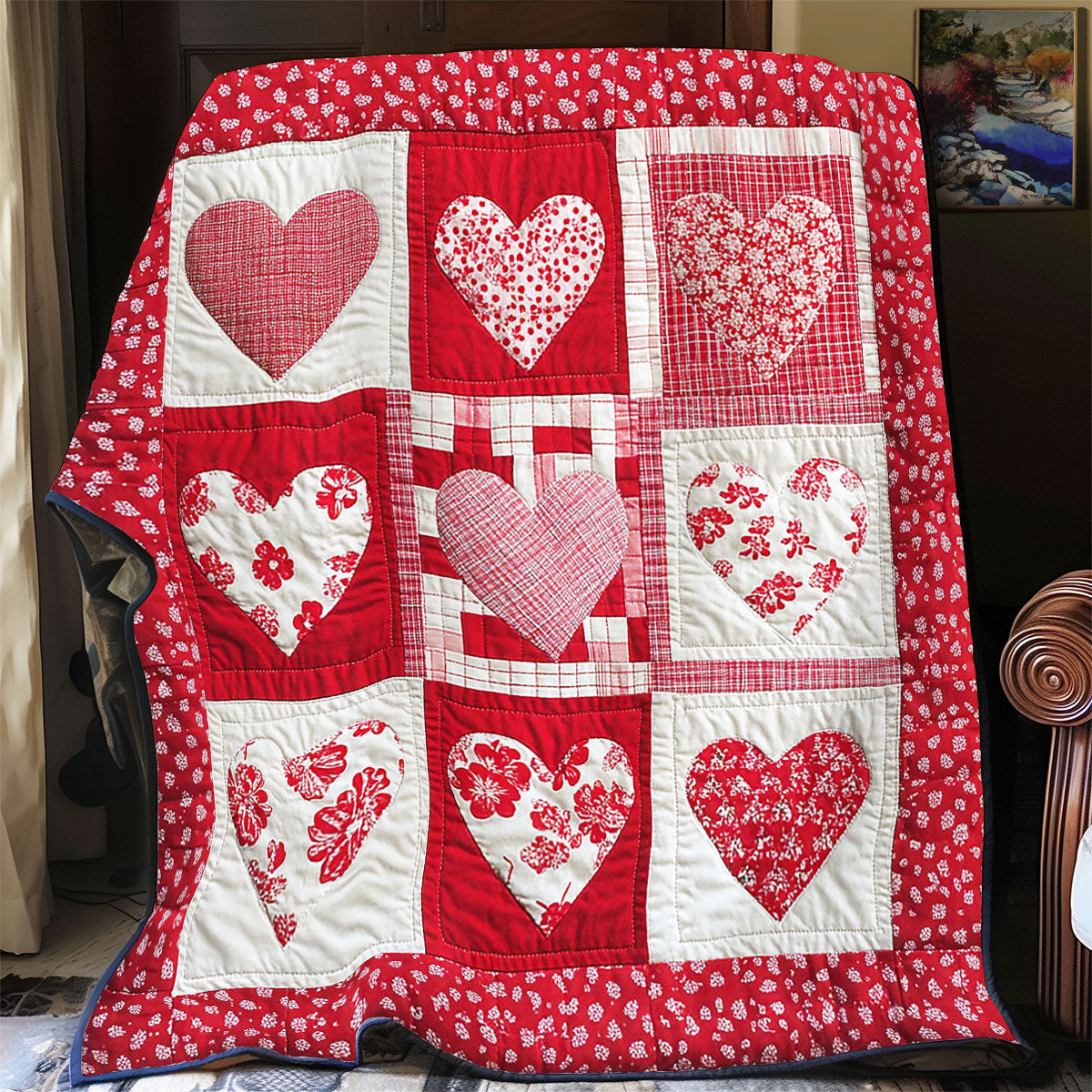 Hearts Collection WY1202105CL Quilt