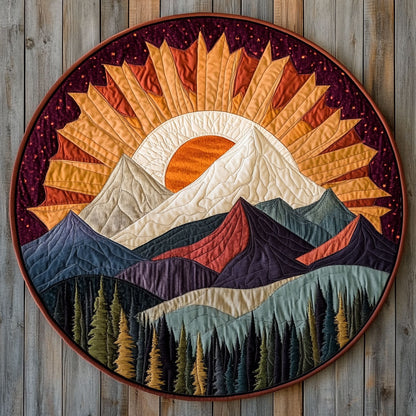 Ornate Radiance Mountain WN1208058CL Quilted Round Mat