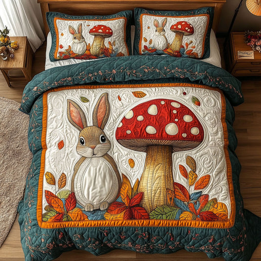 Rabbit Mushroom Meadow DH2009036CL Duvet Cover Set