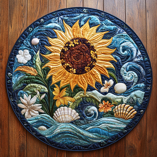 Coastal Radiance WY0306006CL Quilted Round Mat