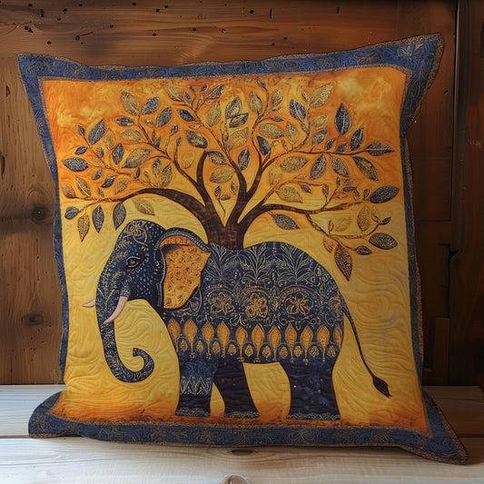 Grey Elephant And Tree WY1102092CL Quilt Pillow Case