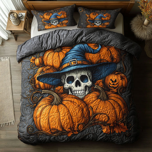 The Smiling Witch Skull WY0907019CL Duvet Cover Set