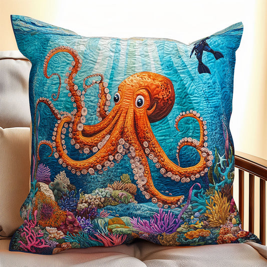 Octopus Ocean WX0406108CL Quilt Pillow Case