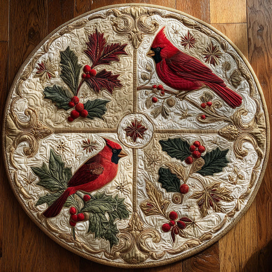 Cardinal Charm CW1009001CL Quilted Round Mat