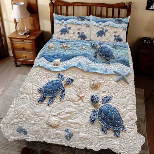 Seaside Turtle WX2012107CL Duvet Cover Set