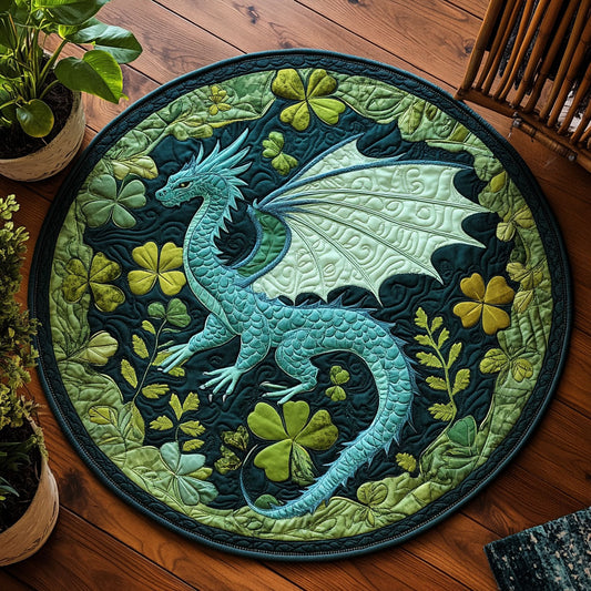Lucky Dragon CW1306032CL Quilted Round Mat