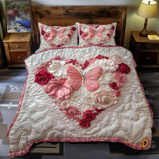 Flower Heart Butterfly WY0612054CL Duvet Cover Set