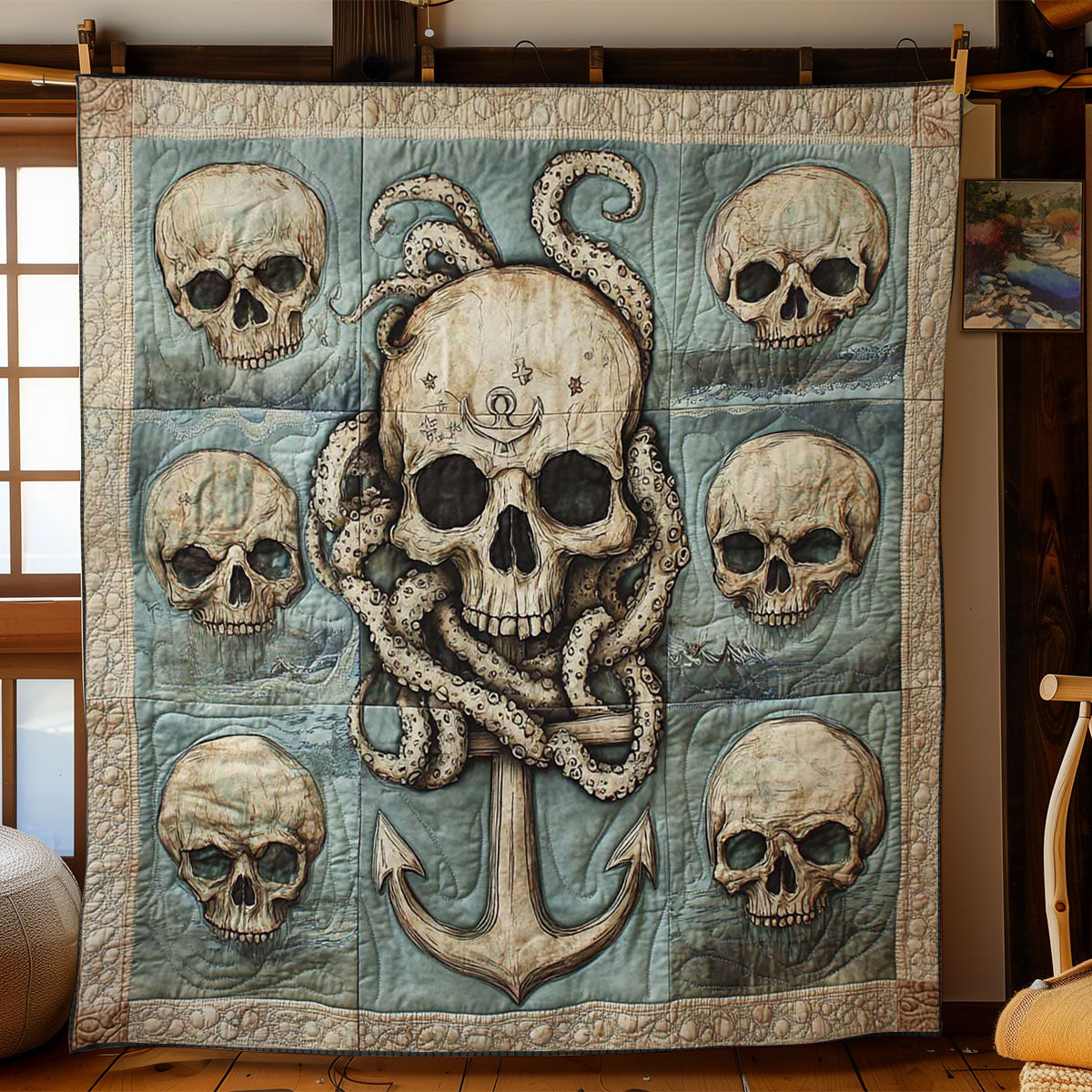 Skull Of The Deep WN0601030CL Quilt