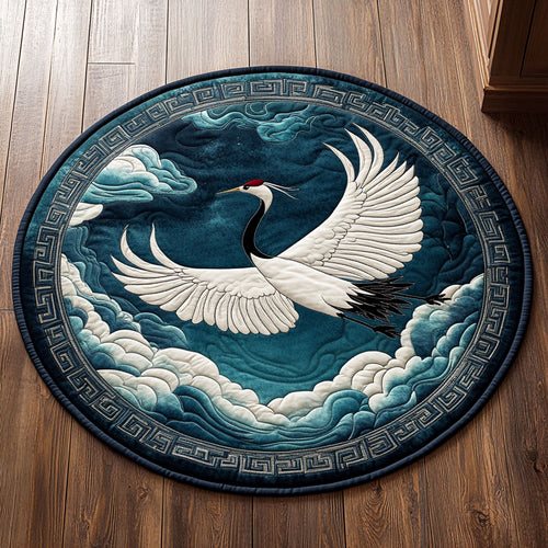 Moon Crane CP2909055CL Quilted Round Mat