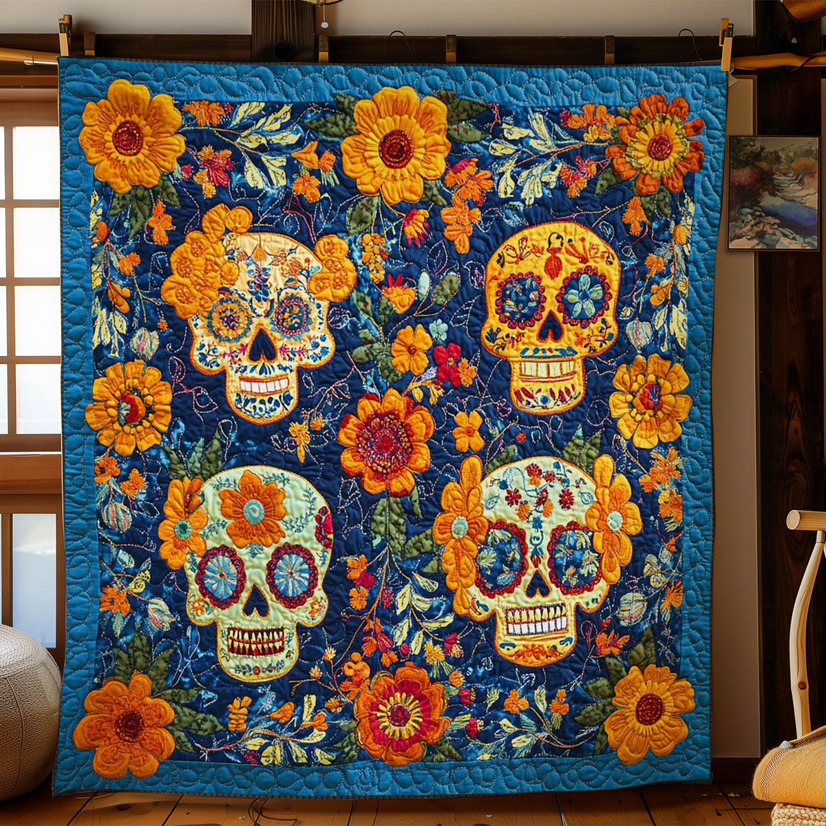 Skull Fiesta WN1001001CL Quilt