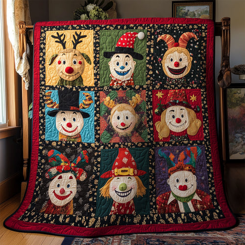 Christmas Clown Crew WY1207034CL Quilt
