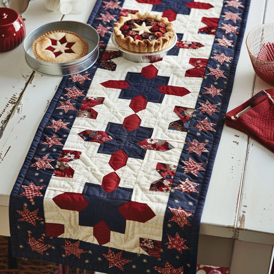 Redberry Americana CP1806015CL Quilted Table Runner