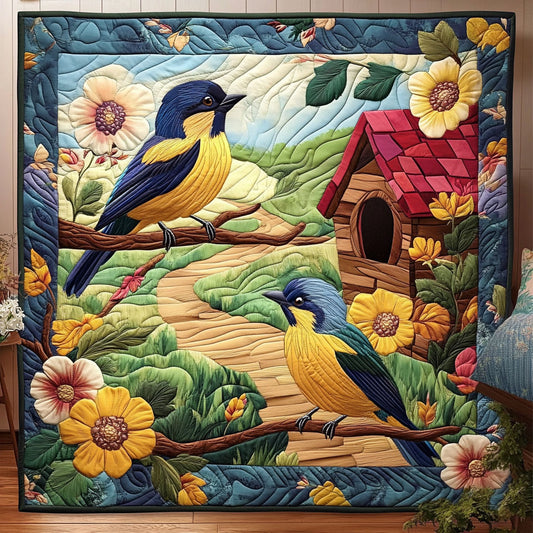 Countryside Birdhouse WJ1904003CL Quilt