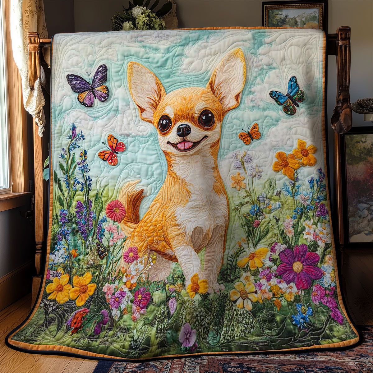 Chihuahua Joy WN2403018CL Quilt