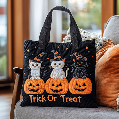 Halloween Cat CW2209022CL Quilted Tote Bag