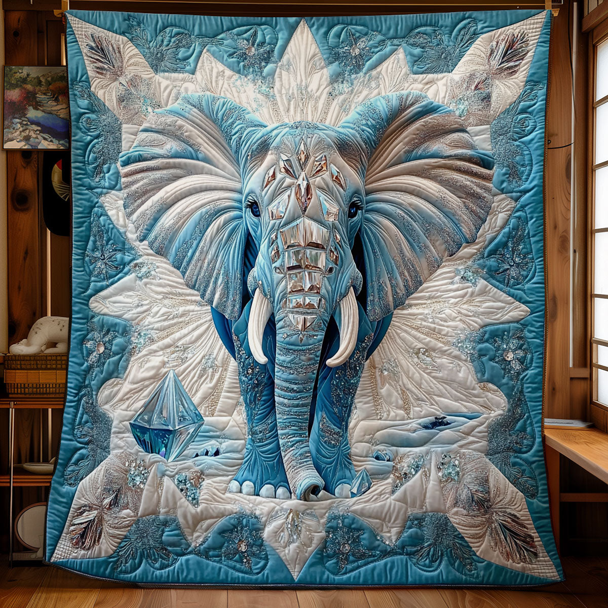 Ice Elephant WY0301051CL Quilt