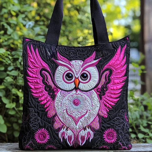 Shiny Owl WN2709066CL Quilted Tote Bag