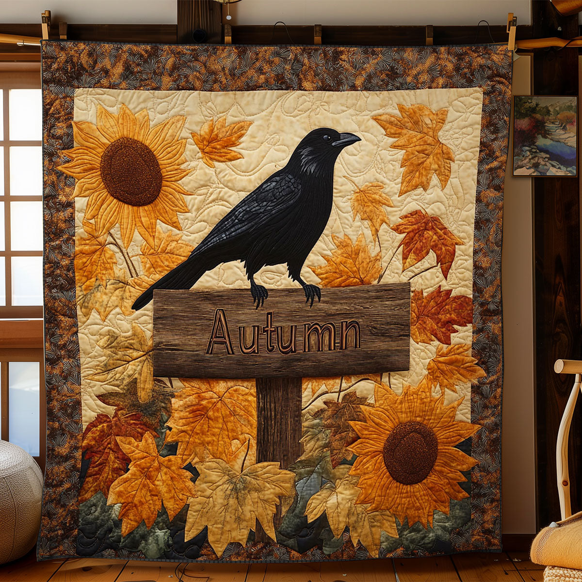 Rustic Crow Perch WN2907085CL Quilt