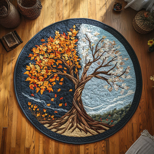 Whispers Of Seasons WY1208064CL Quilted Round Mat
