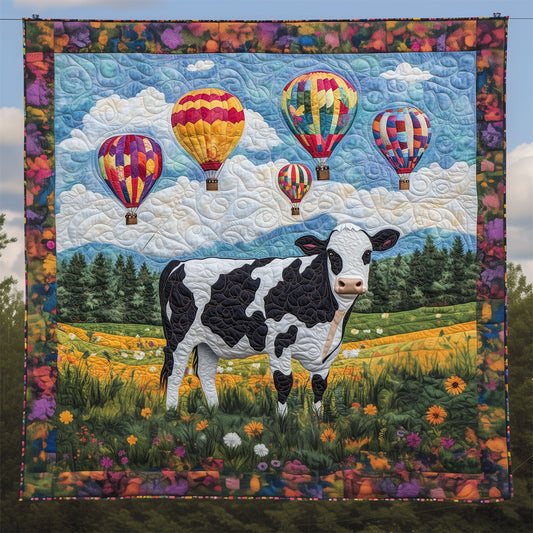Cow With Hot Air Balloon LT1909014CL Quilt