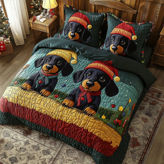 Cute Dachshund WJ0605008CL Duvet Cover Set