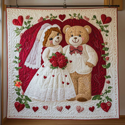 Couple Marriage Bear WP1812010CL Quilt