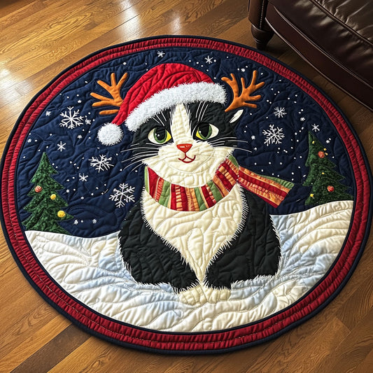 Feline Tuxedo LT2211018CL Quilted Round Mat
