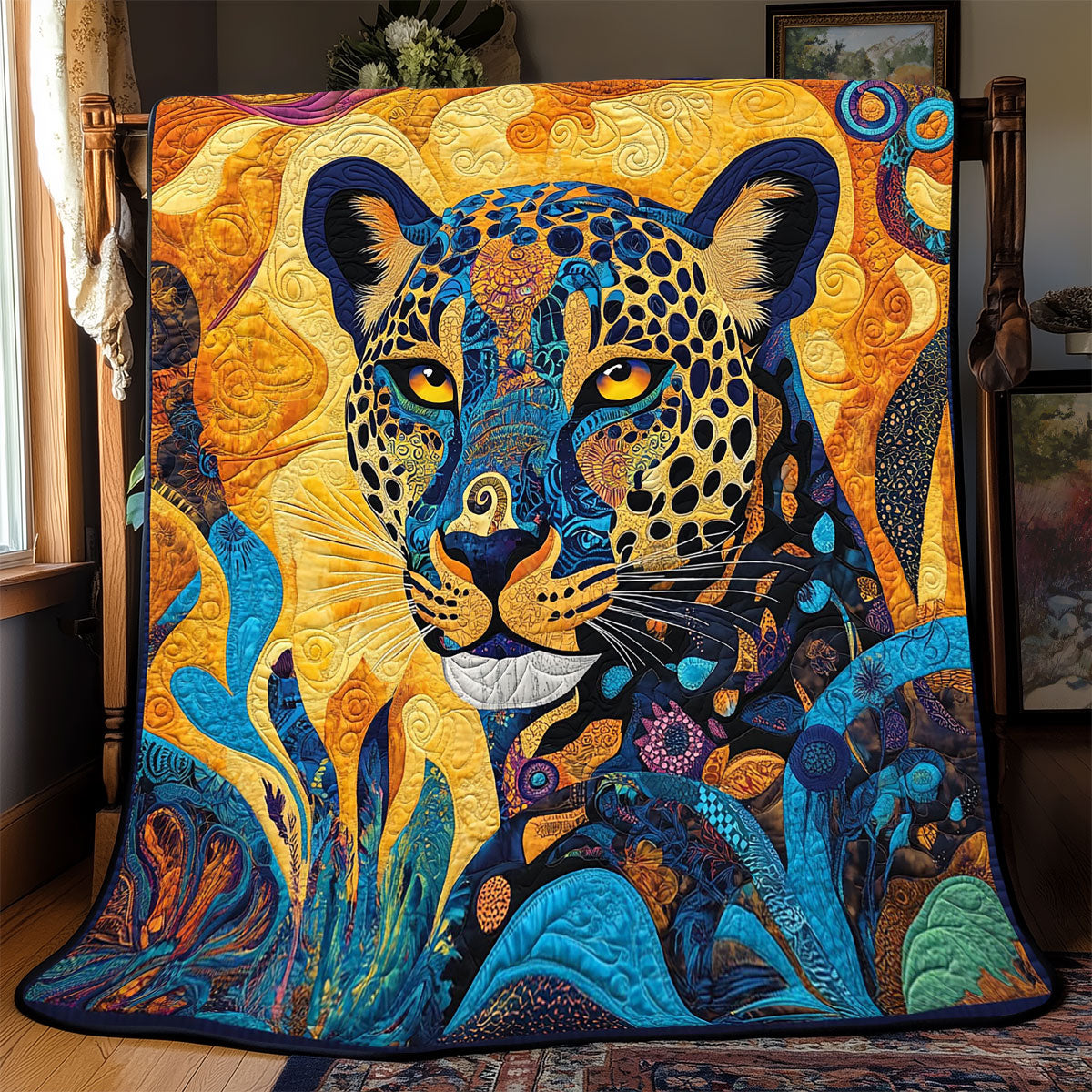 Jungle Panther Majesty WP1003014CL Quilt