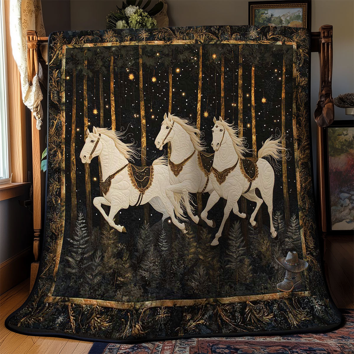 Winter Horse Run WN0512003CL Quilt