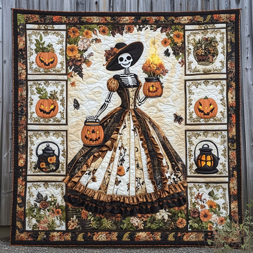 Crimson Skeleton Lady WN1908018CL Quilt